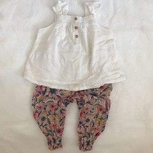 ZARA BABY Top and pants set 12-18M